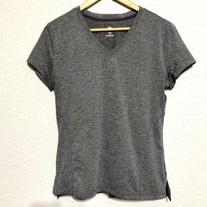 Shape Grey V-Neck Short Sleeve T-Shirt